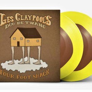 Les Claypool's Duo De Twang Four Foot Shack 2-LP ~ Ltd Ed Brown In Yellow ~ New!
